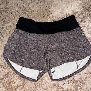 lululemon athletica Charcoal and Black Athletic Shorts